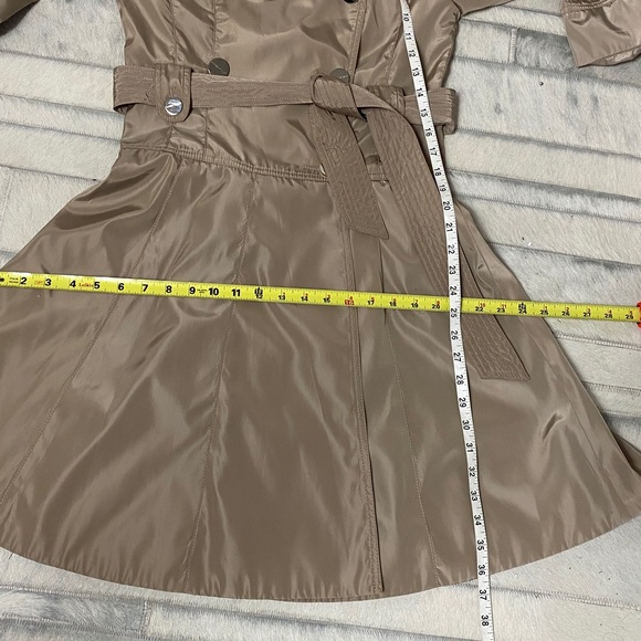 Karen Millen Classic Beige Trench Coat Size 6 - Picture 16 of 17